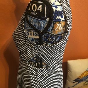 A black & white dress